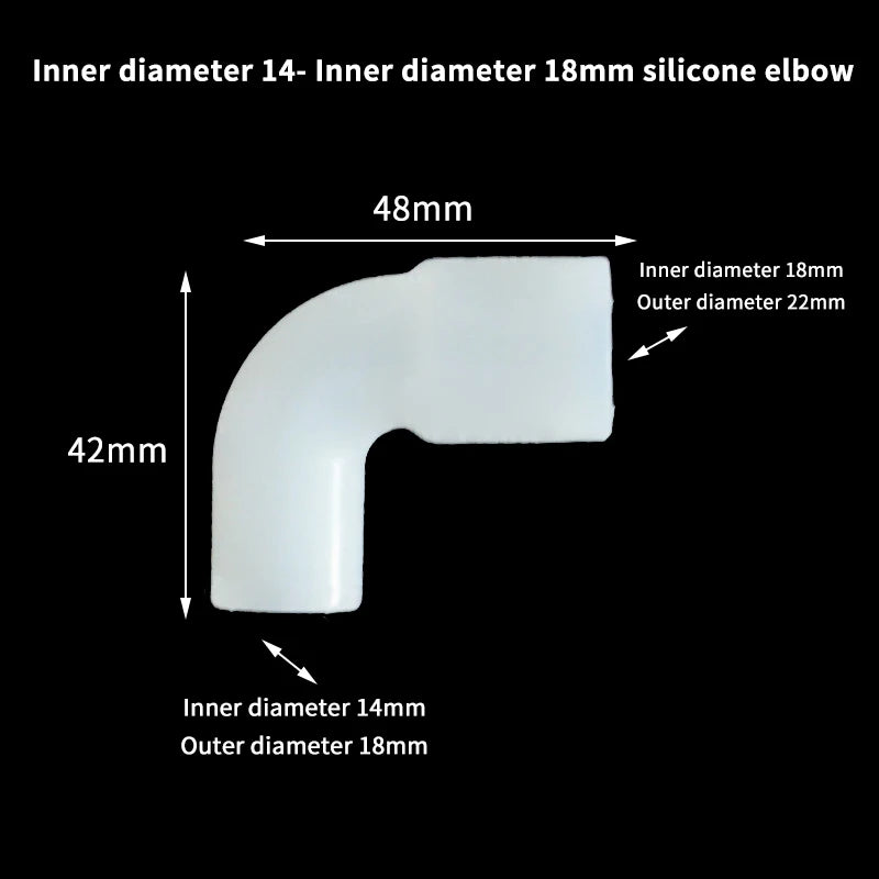 Fish Tank Irrigation Garden Elastic Right Angle Rubber Coupling Qme A7