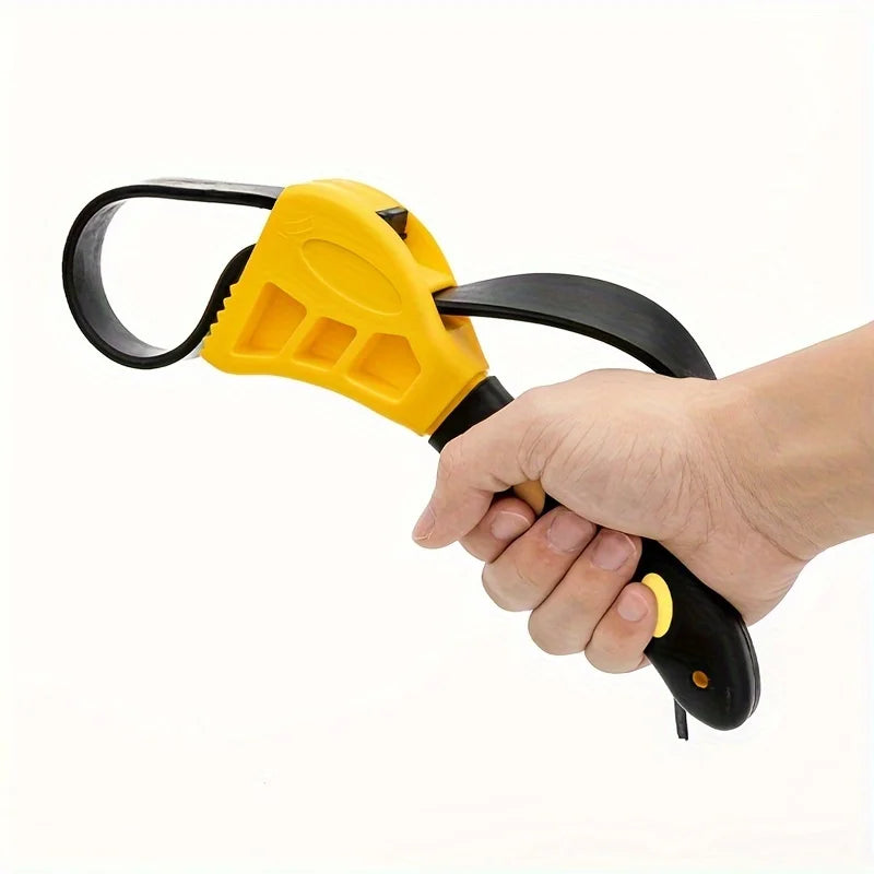 Llave de correa de 6/8 pulgadas, extractor de filtro de aceite, llave de correa ajustable, abridor de llave de cadena, herramien Qme