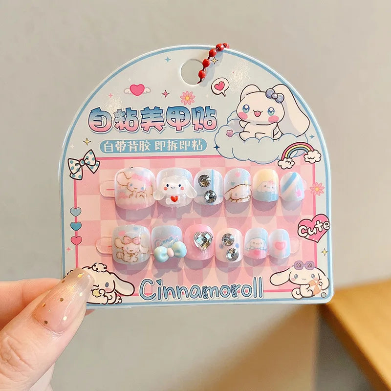 Hello Kitty Kuromi New Nail Stickers Nail Art Stickers Nail Decals 3D Stickers Non-toxic, Odorless, Waterproof Qme 2