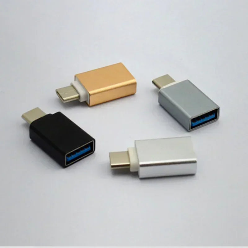 20pcs OTG Typec USB C Adapter Micro Type C USB-c USB 3.0 Charge Data Converter for Samsung Galaxy S8 S9 Type-C To USB3.0 OTG Qme