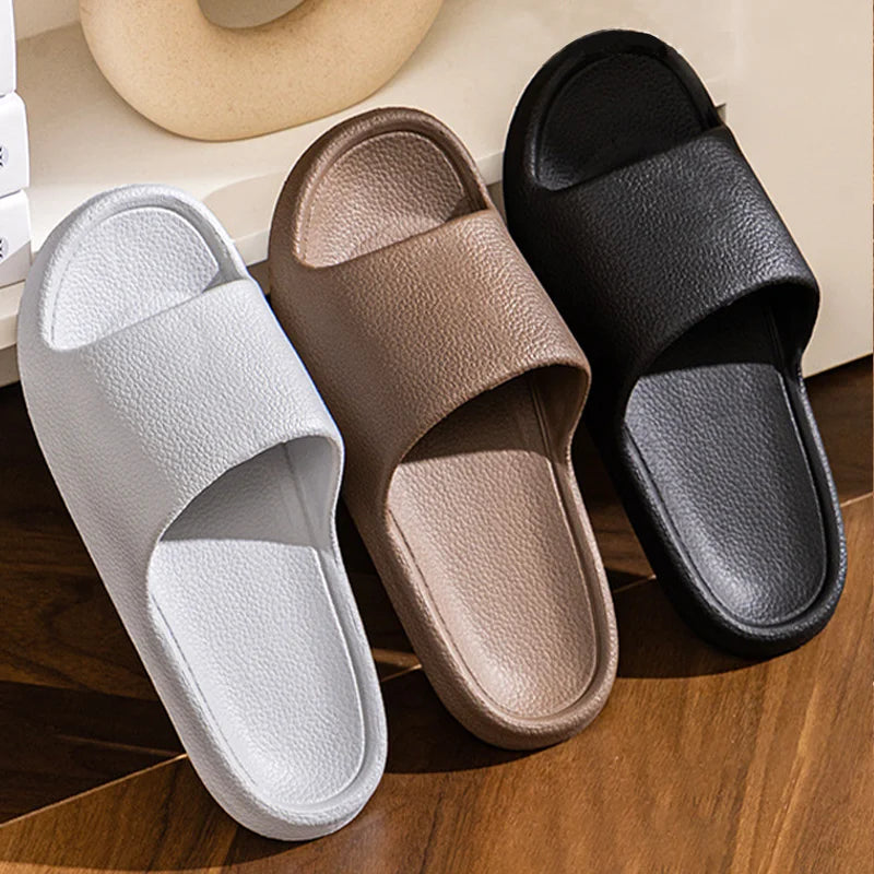 Summer NEW Slippers For Men Women Eva Soft Bottom Slippers Indoor House Slides Flat Sandals Outdoor Beach Shoes Man Flip Flops Qme