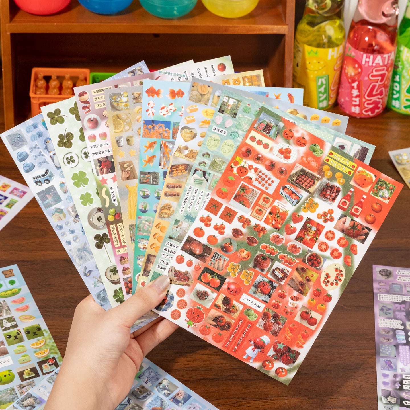 Memories Theme Die-Cut Sticker Book 29 Sheets for Scrapbooking Journal DIY,Planner Collage Diary Decoration Supplies Qme
