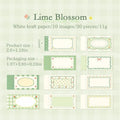 Vintage Border Note Stickers Tear Resistant DIY Decor Scrapbooking Qme A1