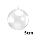 20-5PCS Christmas Filling Decorative Ball Christmas Tree Decoration Filling Pendant Christmas Home Decoration Party Accessories Qme 5cm 5pcs