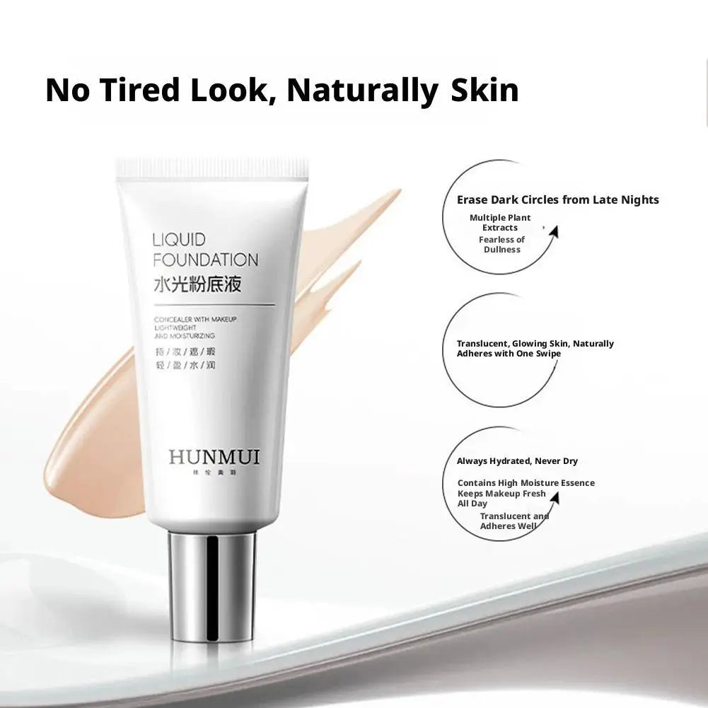 Coverage Liquid Foundation Makeup Super-blendable Moisturizing Gentle Qme
