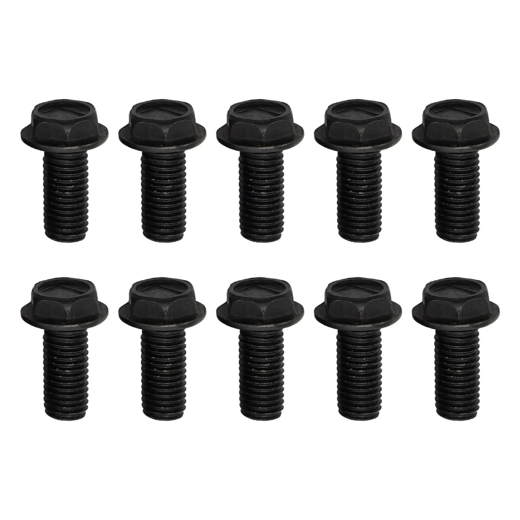 10 Pcs Saw Blade Screw M8 M7 M6 Left Hand Thread Hex Flange 6mm/7mm/ 8mm For Cutting Machine High Strength And Hardness Qme