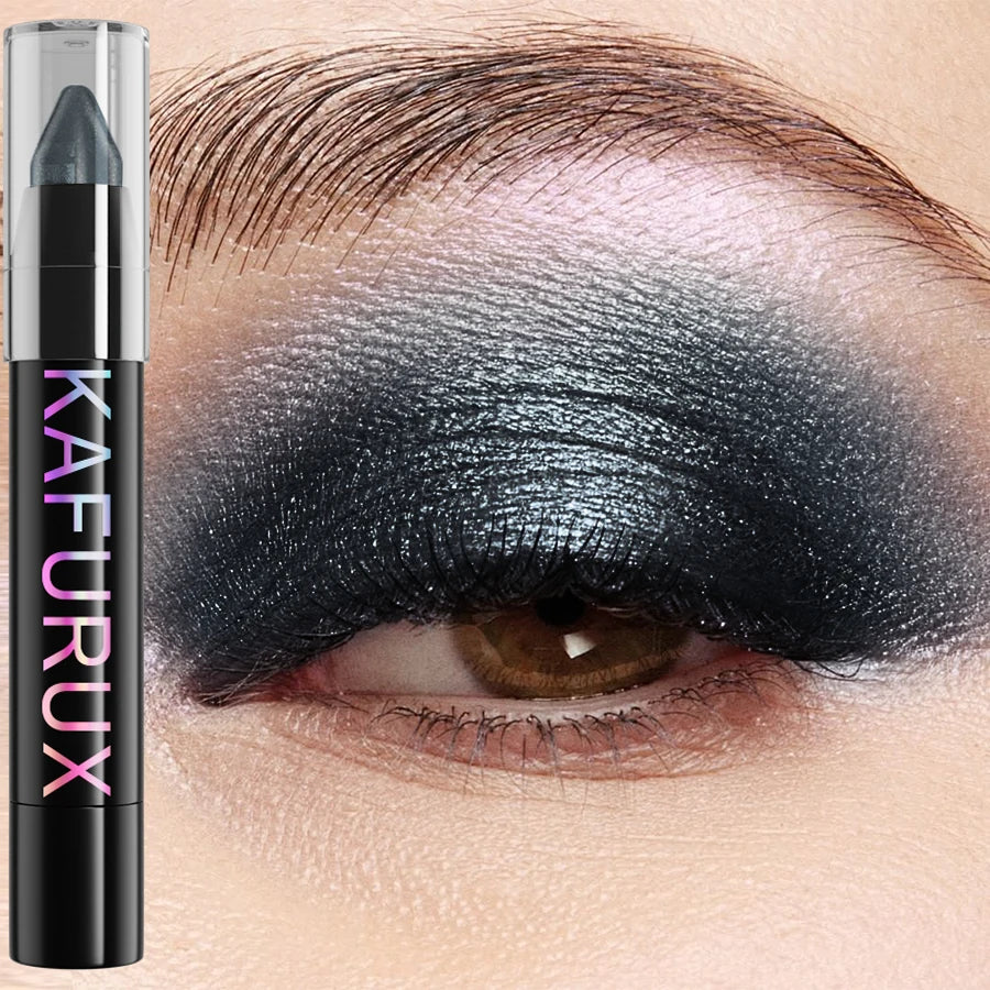 25 Colors Glitter Eyeshadow Eyeliner Pencil Waterproof Pearlescent Qme 17