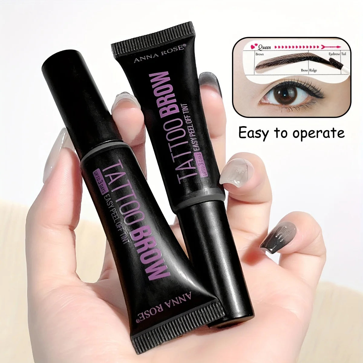 Professional Eyebrow Enhancers Cream Women Natural Liquid Dyeing Eyebrow Set Brow Tattoo Pigments Lasting Waterproof Eyebrow Gel Qme