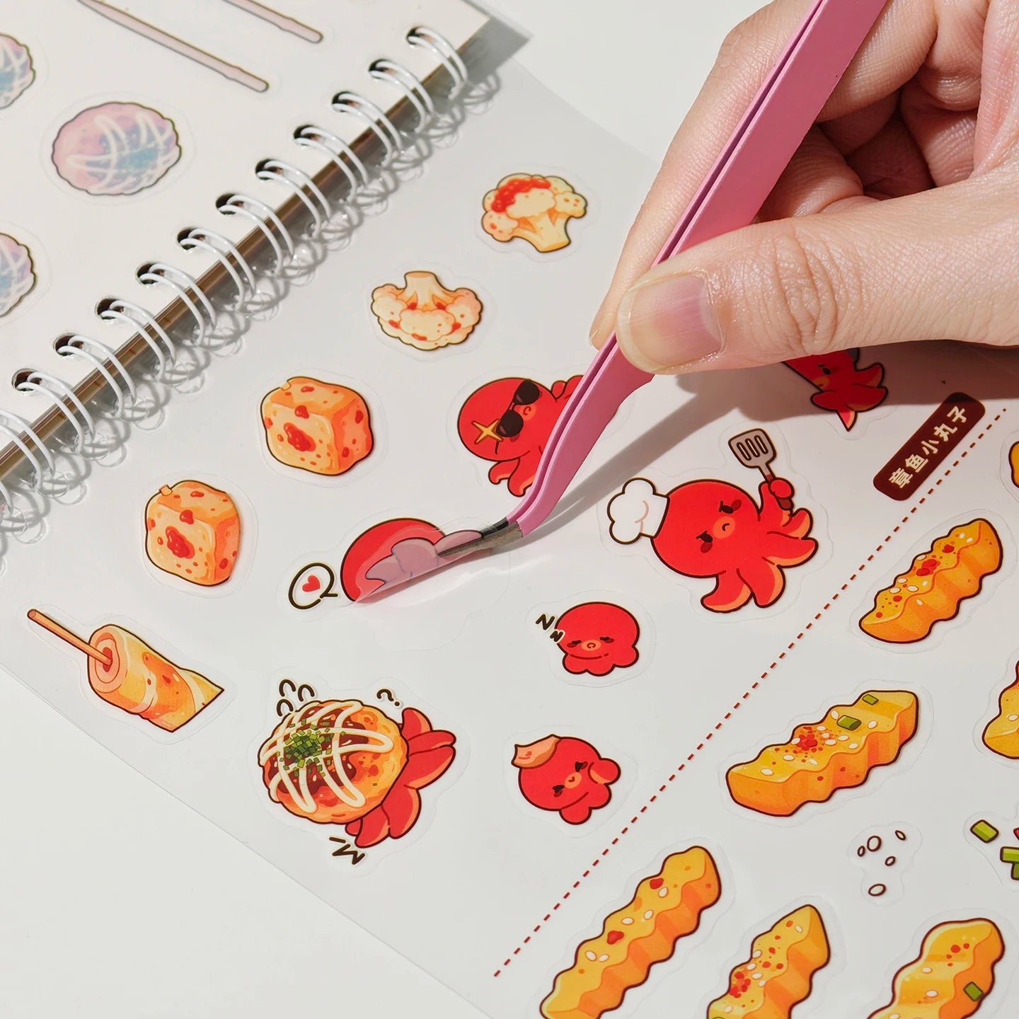 TIANZI 25-Piece Cartoon Miniature Scene Sticker Book - Mini 3D Cottage Journal Materials, DIY Creative Handmade Collage Decals Qme
