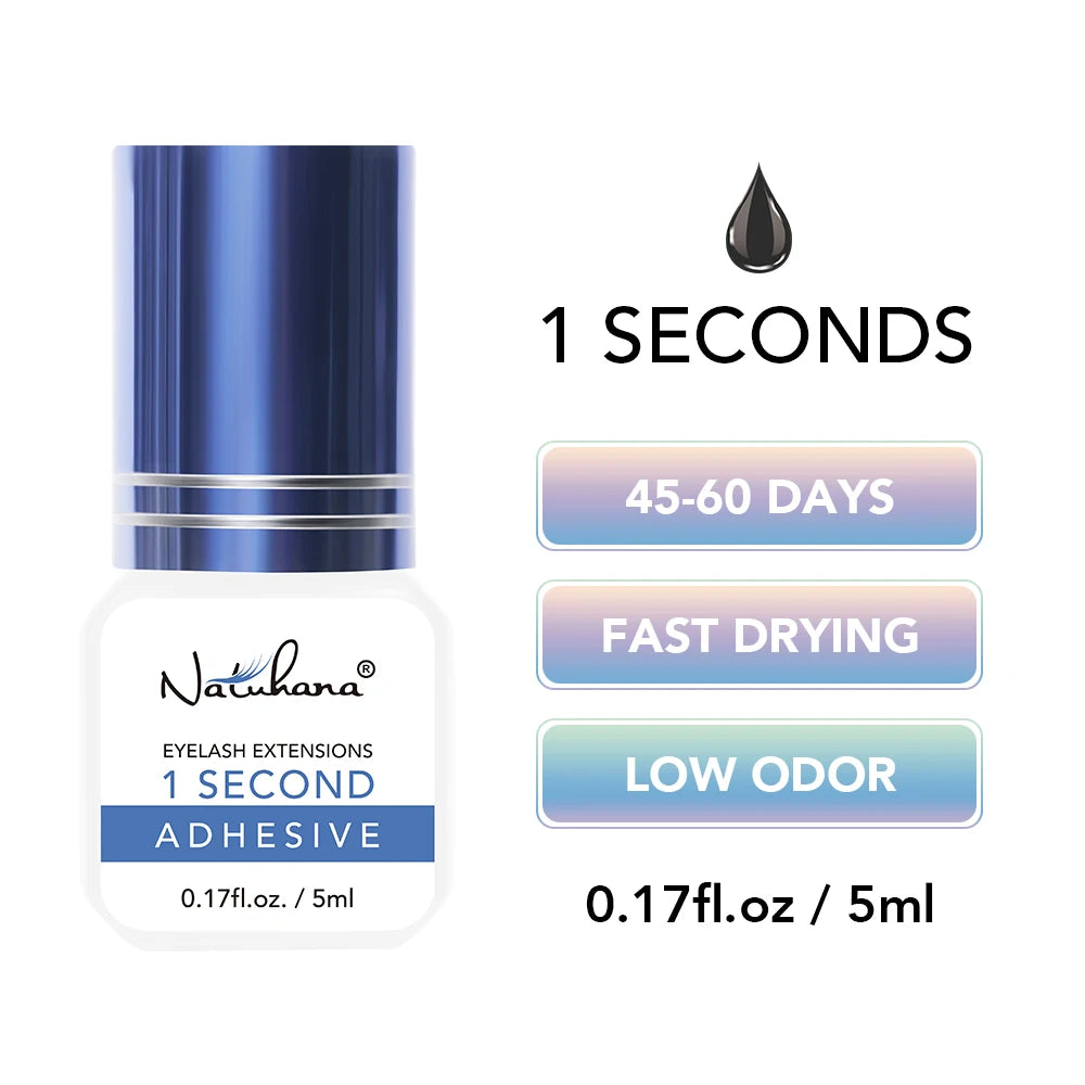 NATUHANA False Eyelash Glue Waterproof Eye Lash Cosmetic Tools Qme 1S 5ml
