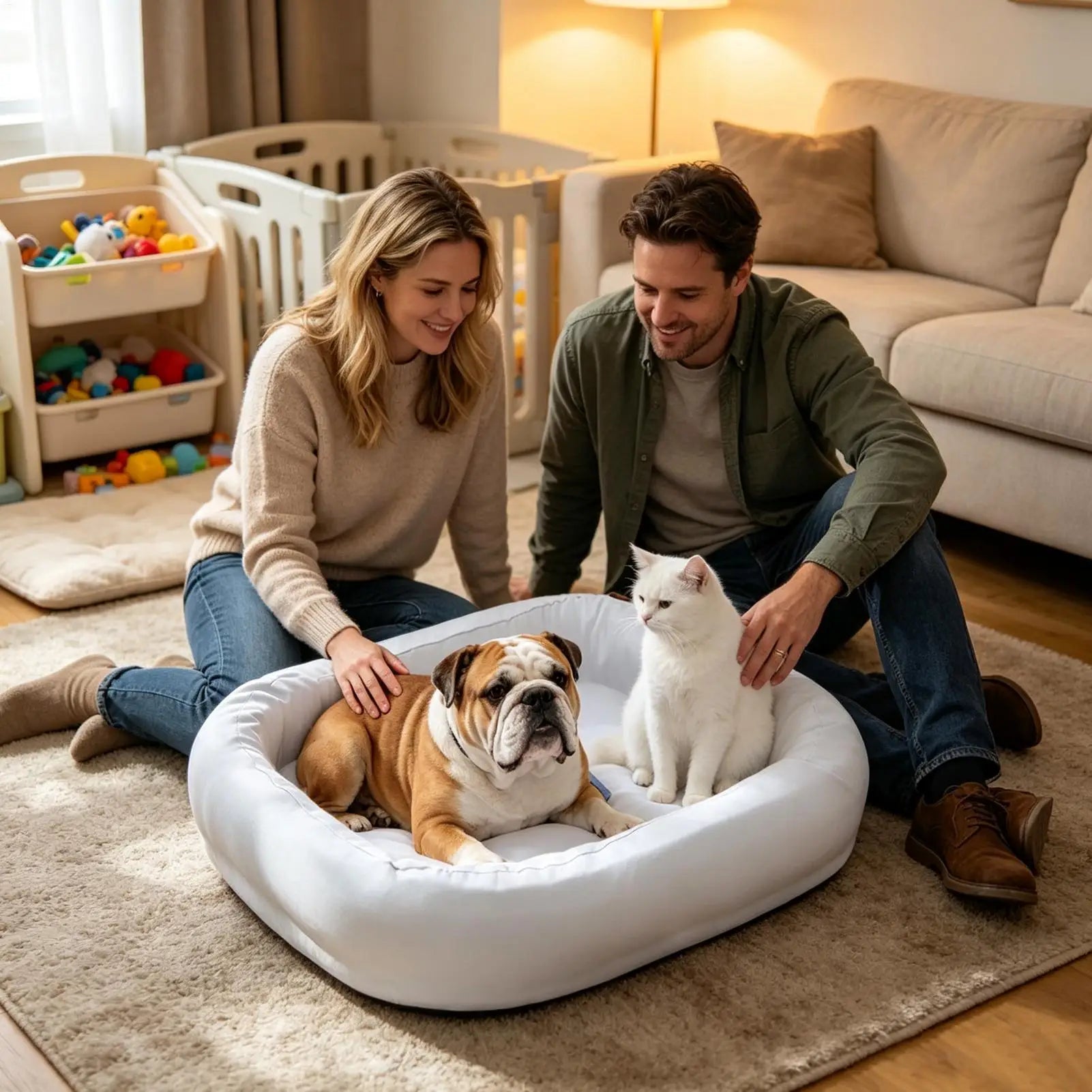 Dog Cover Bed Dustproof Pet Mattress Protector Replacement Elastic Qme