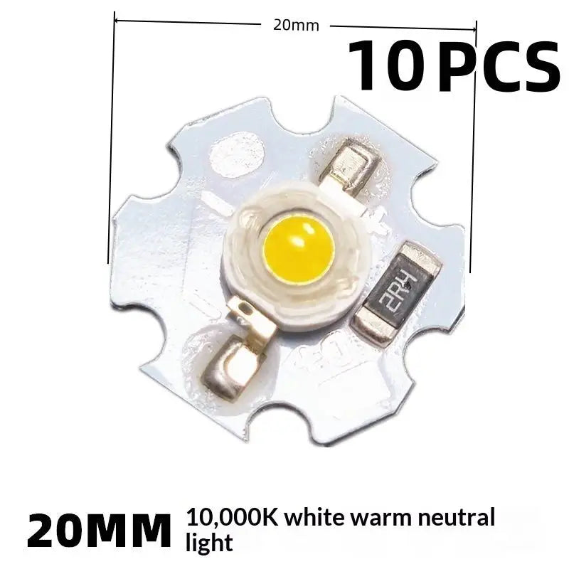 5/10Pcs 16mm 20mm LED Lamp Boards 1W 3W Single Color 5V 12V Warm Neutral White Spotlights Downlights Sunset Lights Qme Neutral 5V 1W 10pcs