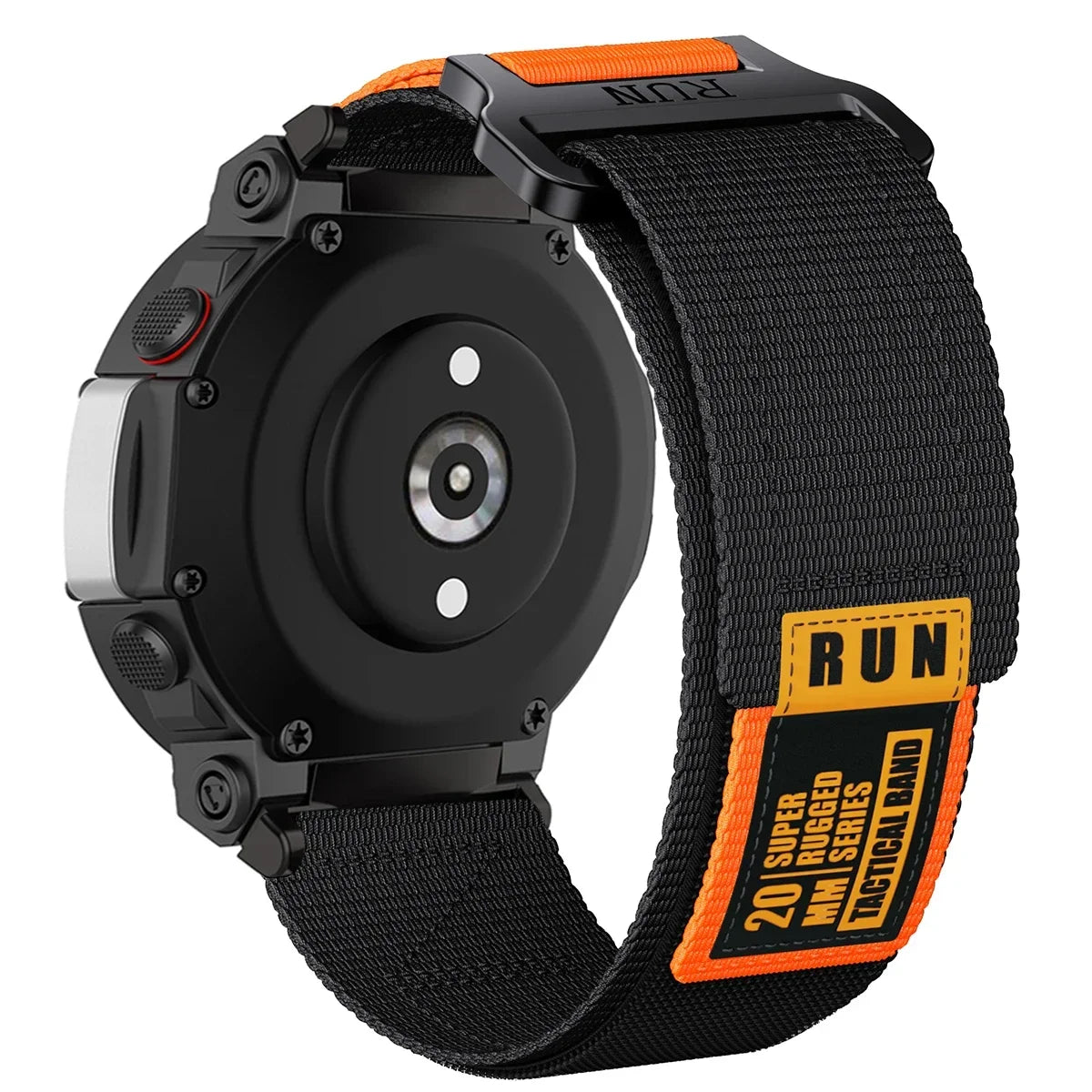 Nylon Strap For Amazfit T-rex 2 3 Ultra Watch Band For Huami Amazfit Trex Pro T Rex Sport Belt Smartwatch Bracelet Accessories Qme Black Orange For T-rex