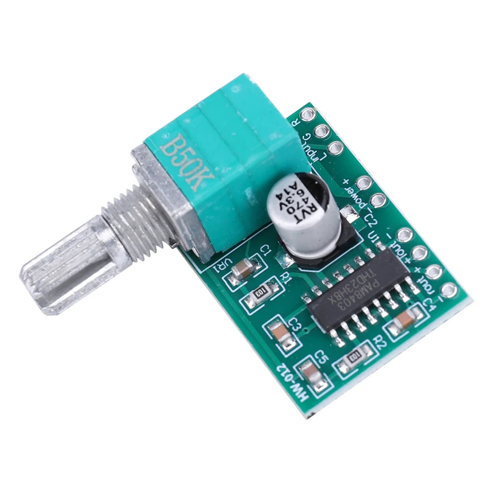 PAM8403 Voice Sound Amplifier Module 3W*2 Audio Power Amplifier Module With Volume Control USB Power Qme