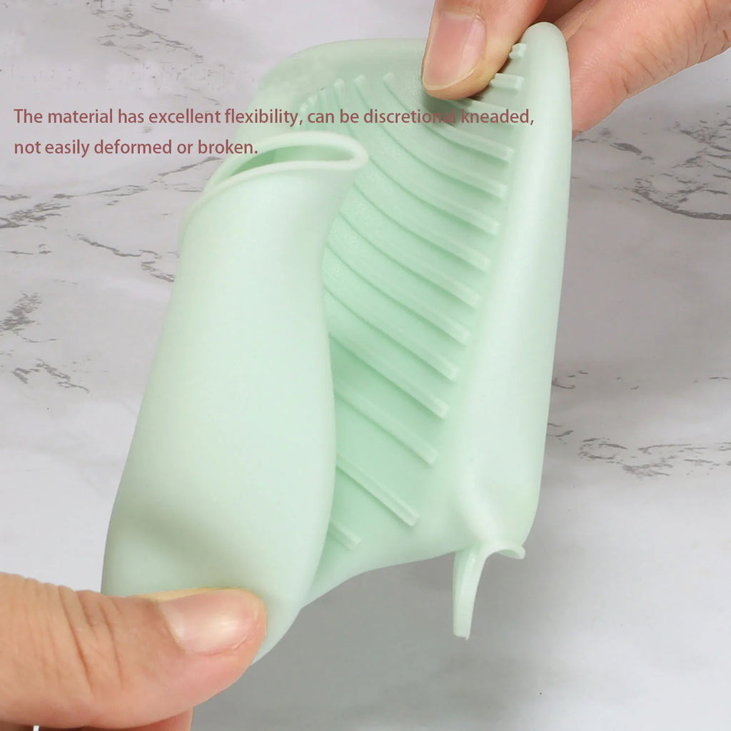 2pcs Oven Mitts Silicone Heat Resistant Pinch Mitts Anti Scalding Non Slip Gloves Clips Pot Holder Cooking Baking Oven Mitts Qme