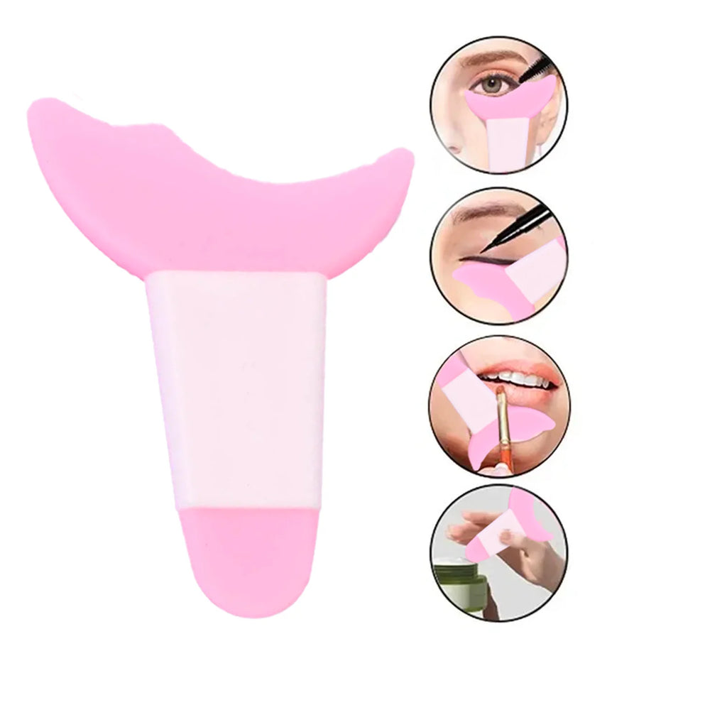 Silicone Eyeliner Stencil Tool Reusable Winged Eye Makeup Guide Qme