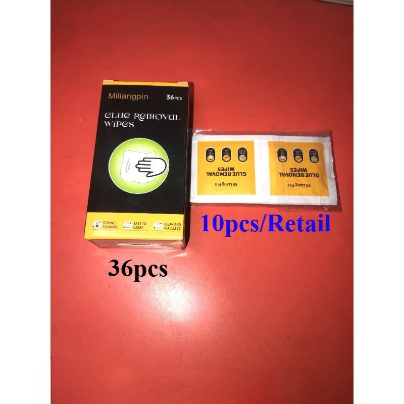 Adhesive Remover Wet Wipes for Floor, Glass, Ceramic, Plastic, Metal Cleaner: Glue Double-Sided Tape, Marker, Label Glue, Sponge Qme 10pcs