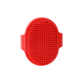 B Soft Rubber Pet Bath Brush Comb - Cat Dog Grooming Massage Glove Fur Removal Tool for Cats and Dogs Pet Bathing Supplies Qme red