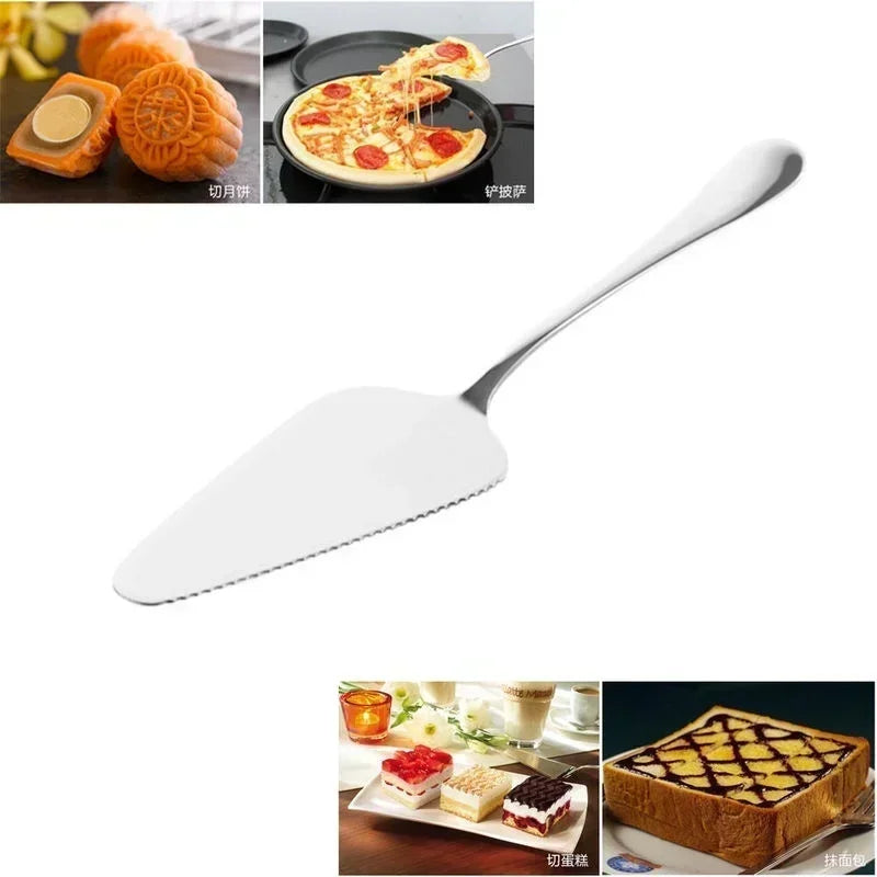 Kitchen Tools Stainless Steel Cake Shovel Knife Pie Pizza Cheese Qme
