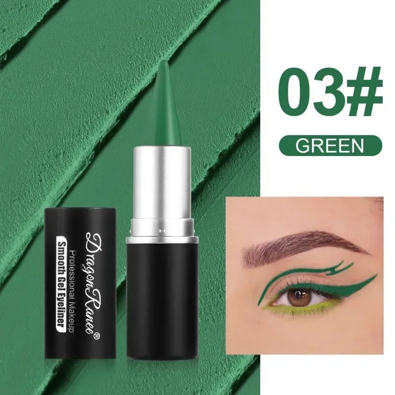 Creamy Texture Eyeliner Black Red Matte Easy Coloring Sweatproof High Pigment Eyeliner Pencil Daily Makeup Accessories for Women Qme 03 DREEN