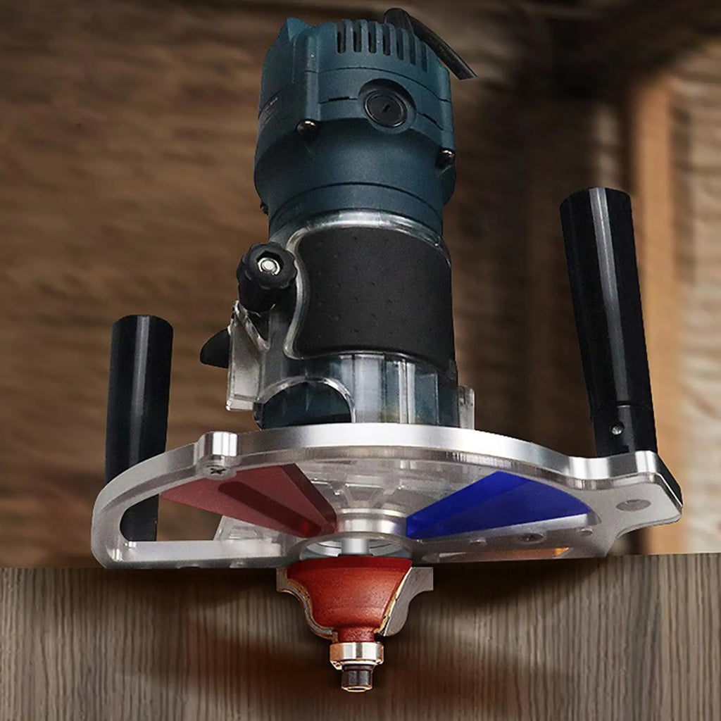 Router Circle Jig Adjustable Track Rail Trimming Engraving Milling Groove Bracket For Garage Home Carpentry Furniture Making Qme