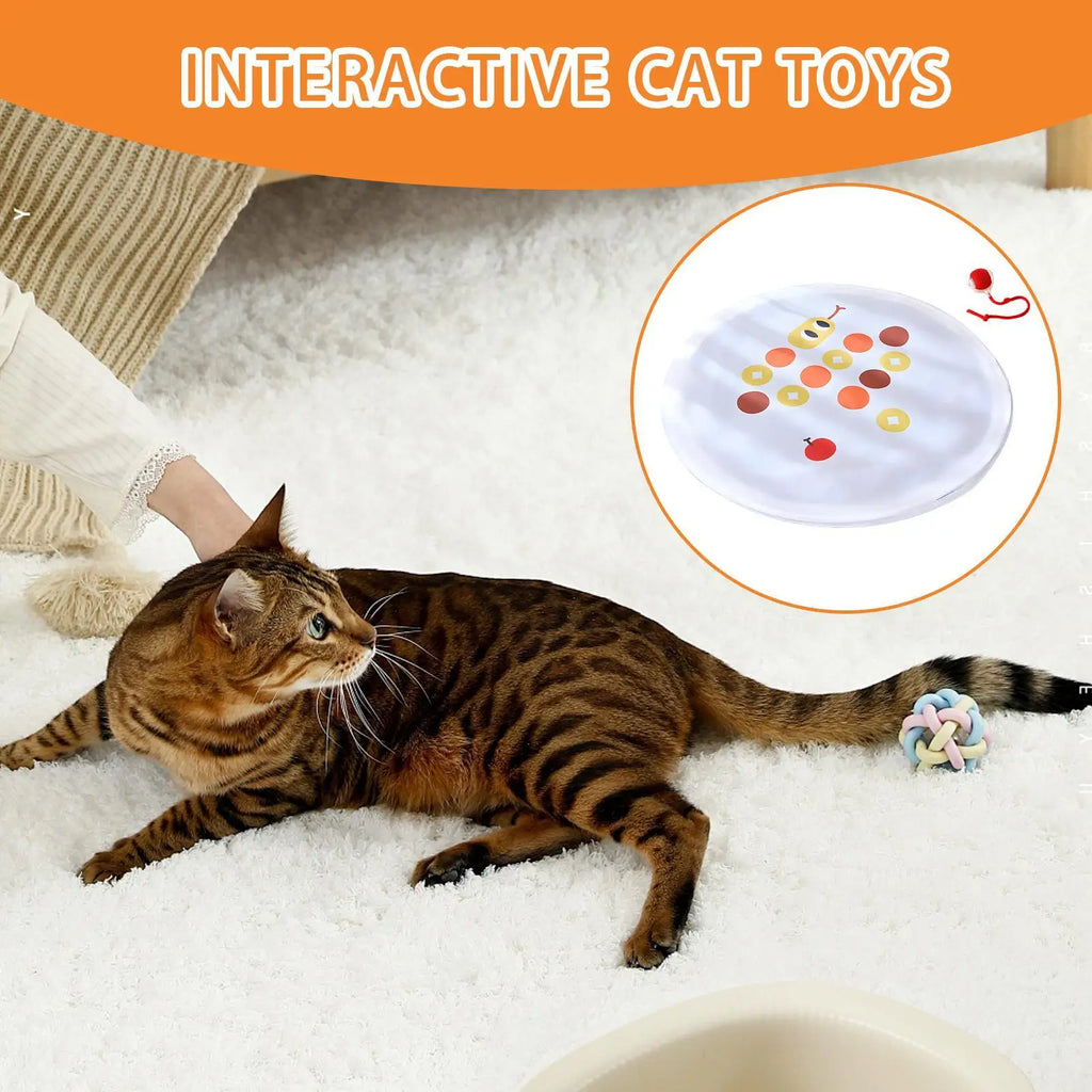 Cat Ball Toy Automatic Moving Cat Ball In Cover 2 In 1 Catching Game For Hunting Exercise Indoor Enrichment Chasing Activity Qme