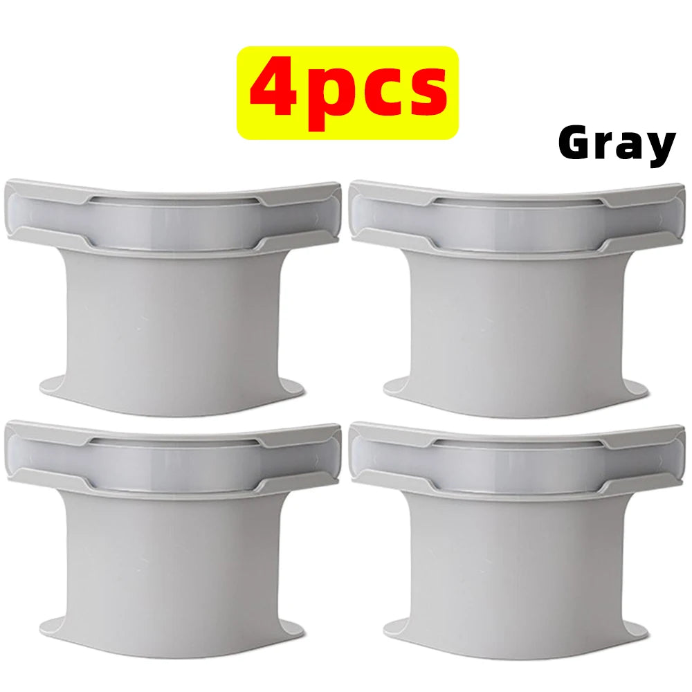 Universal Bedsheet Corner Tightener Clips Invisible Bedspread Secure Holder with Heavy-Duty Mattress Straps Sheets Slot Locks Qme Gray- 4pcs