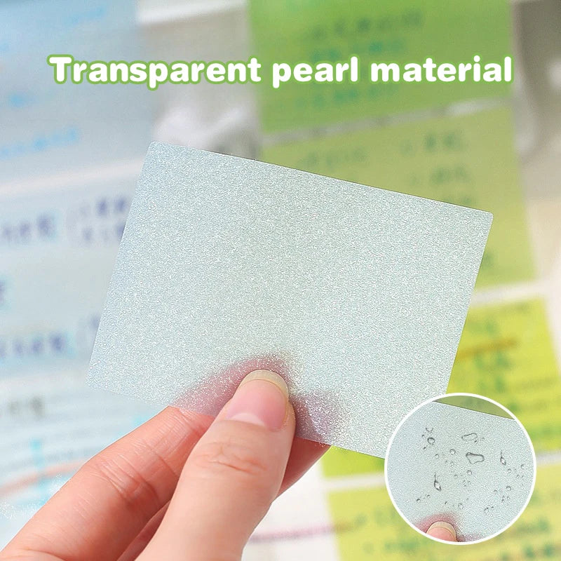 105Sheets Pull-out Sticky Notes Portable Transparent Colorful Qme