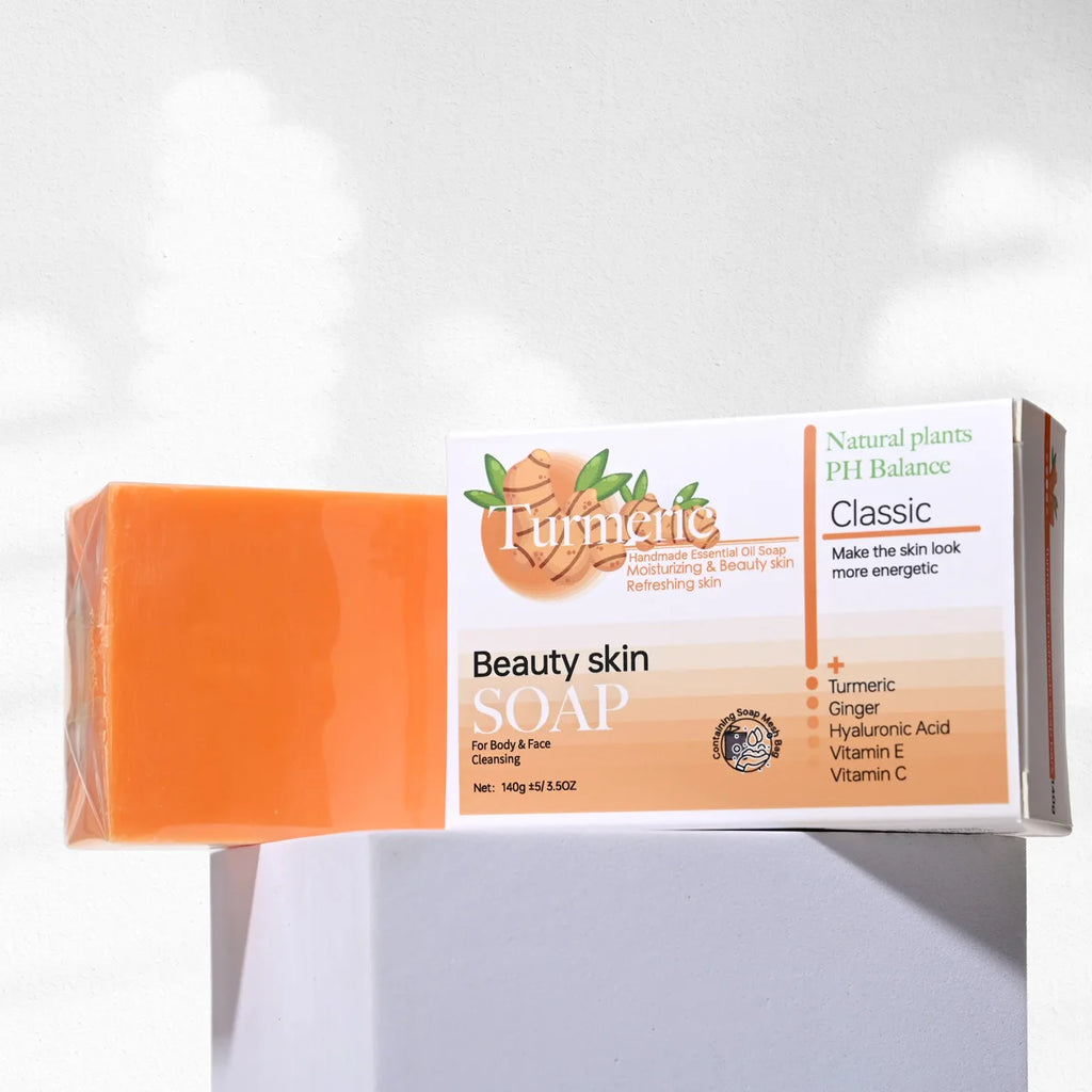 HZ Turmeric Kojic Acid Glutathione Essential Oil Cleansing Soap Deep Qme