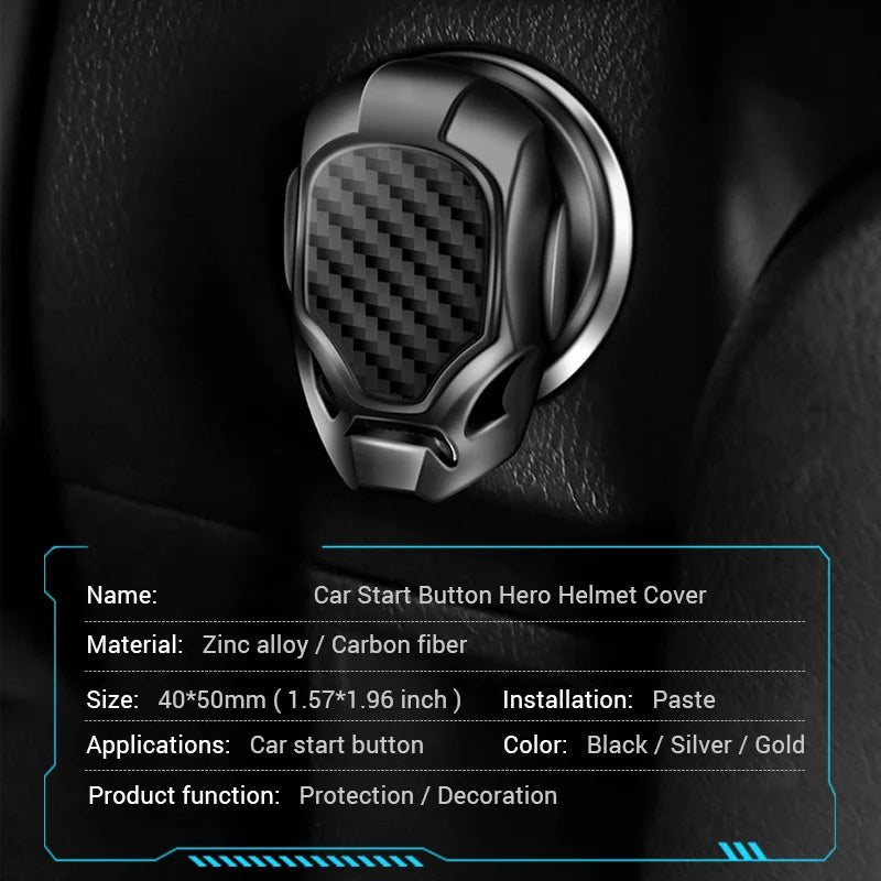 3D Metal Engine Ignition Start Stop Push Button Sticker One Button Ignition Key Decorative Switch Button Cover For Car Interior Qme