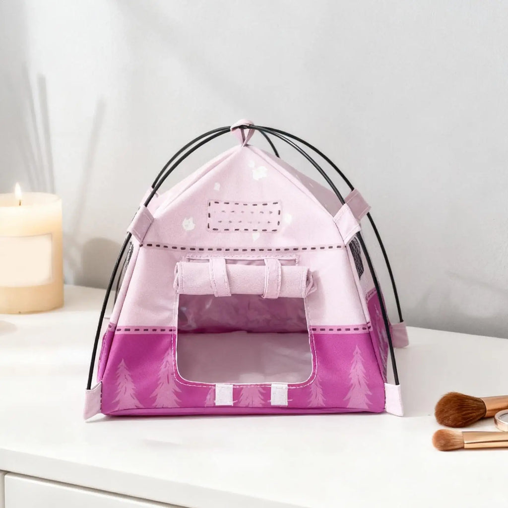 Tiny Tent 1:12 Scale Mini Camping Tent Decoration Photography Props for Boys Girls Pretend Play Home Outdoor Garden Display Qme