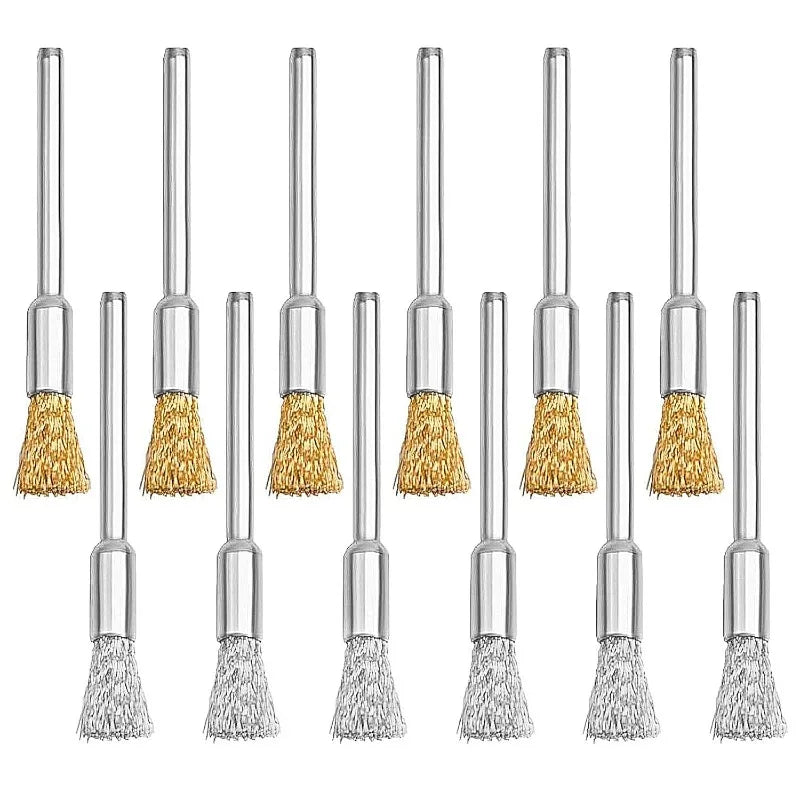 20pcs mini wire brushes are designed specifically for grinding and cleaning, effectively removing rust, corrosion, dirt, and pai Qme