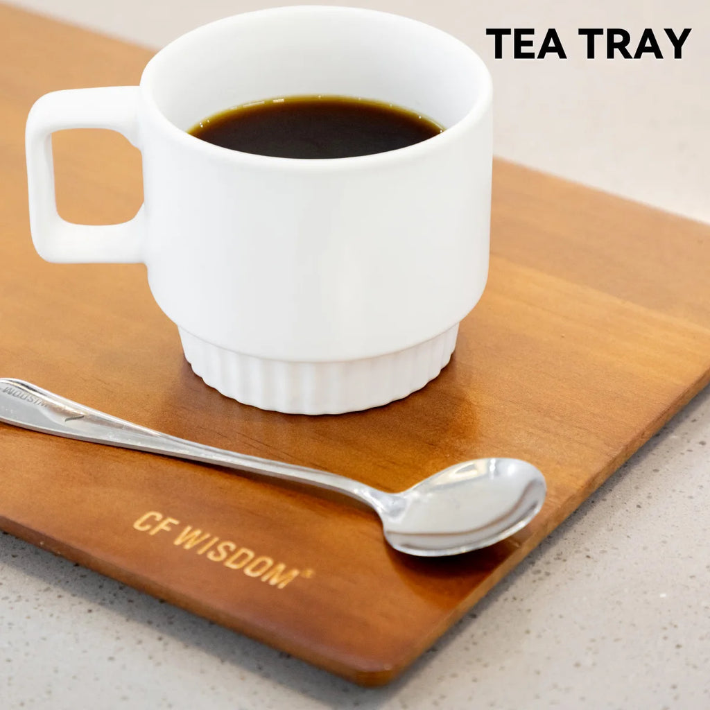Wooden Serving Tray Rectangular Decorative Kitchen Table Modern Qme