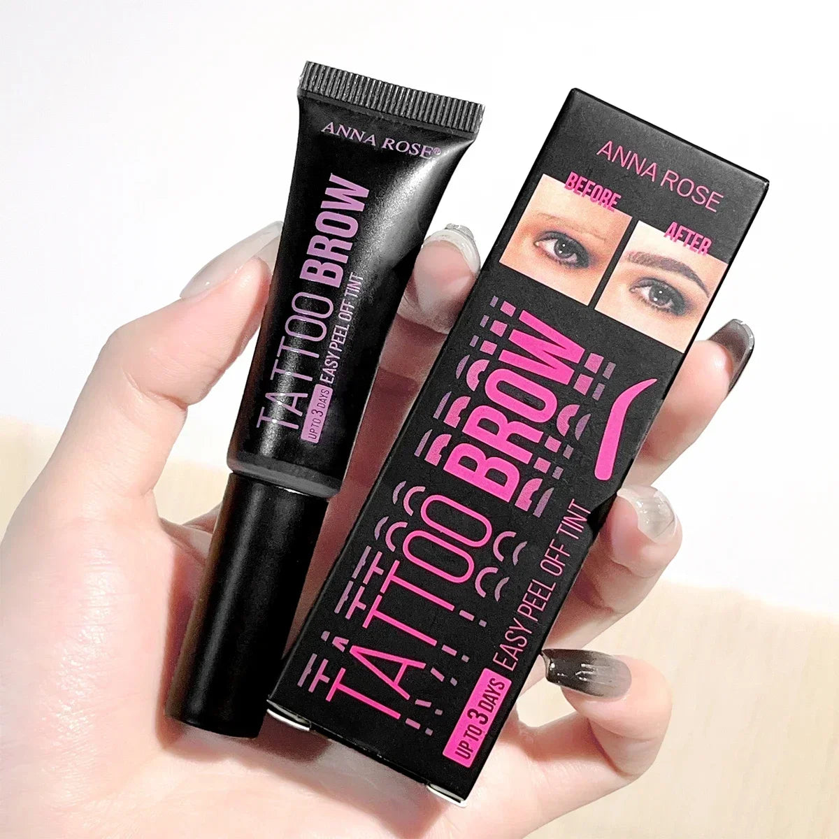 3D Peel-off Eyebrow Gel Tint Waterproof Tattoo Cream Long-lasting Dye Qme