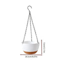 Planters Indoor Plants Hangable Flower Basket Removable Tray Pots Qme China Mainland Brown