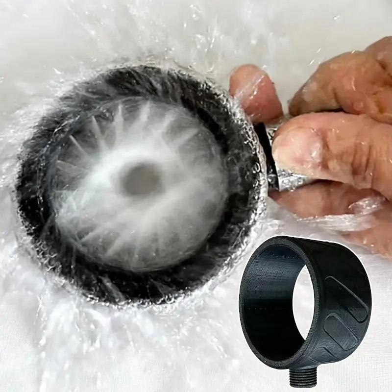 Circular Flushing Massage Sprayer Men Shower Nozzle Pressure Spiral Qme