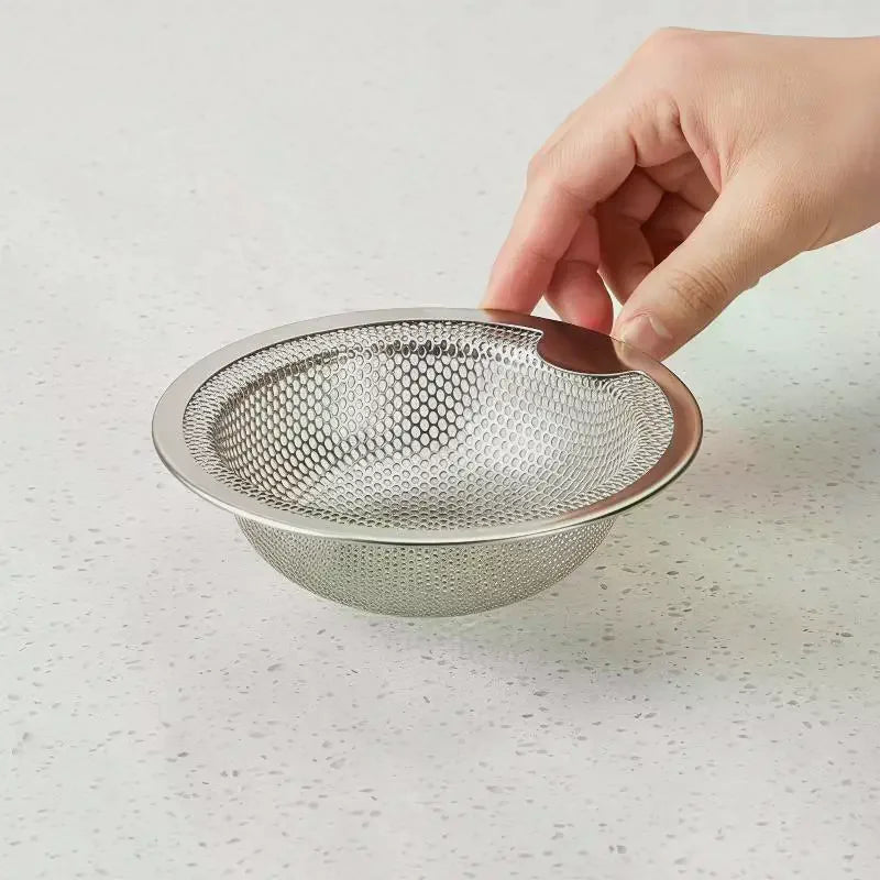 Stainless Steel Sink Drain Strainers With Durable Fine Mesh Perfect For Catching Food Scraps Preventing Clogging Kitchen Tool Qme