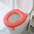 Universal Toilet Seat Cushion Paste Accessories EVA Waterproof Cover Qme Red