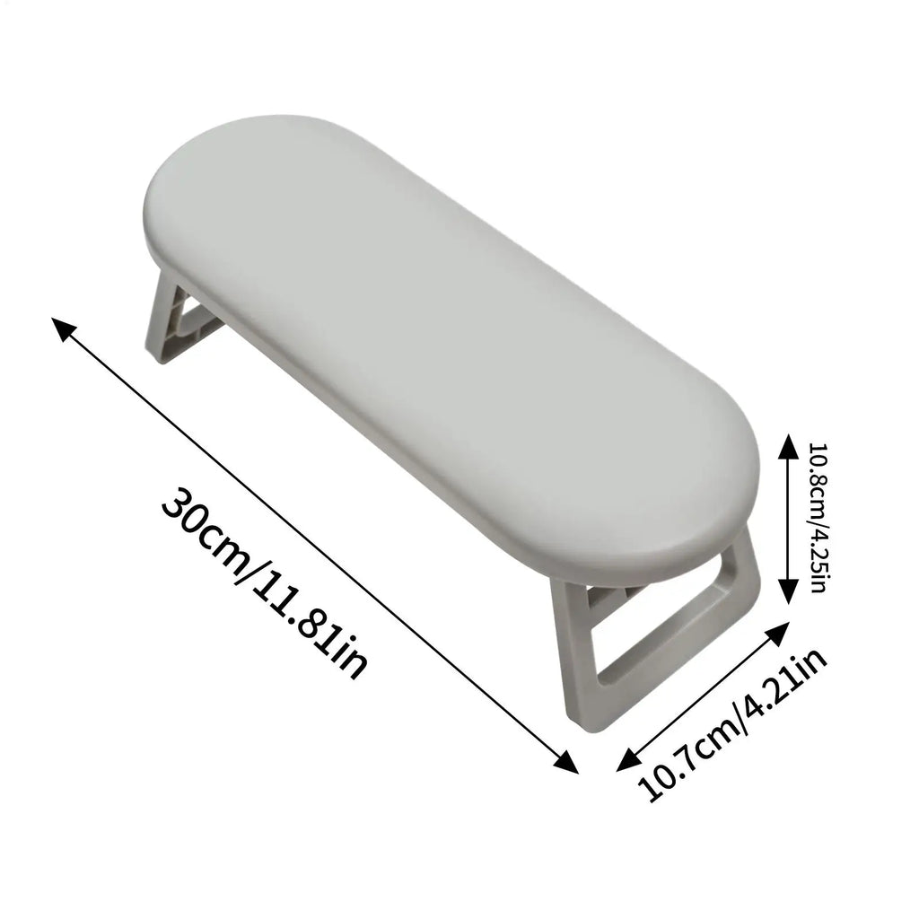 Arm Rest for Nails Tech Portable Salon Manicure Arm Cushion Non-Slip Foldable Hand Rest for Professionals Beginners Work Station Qme