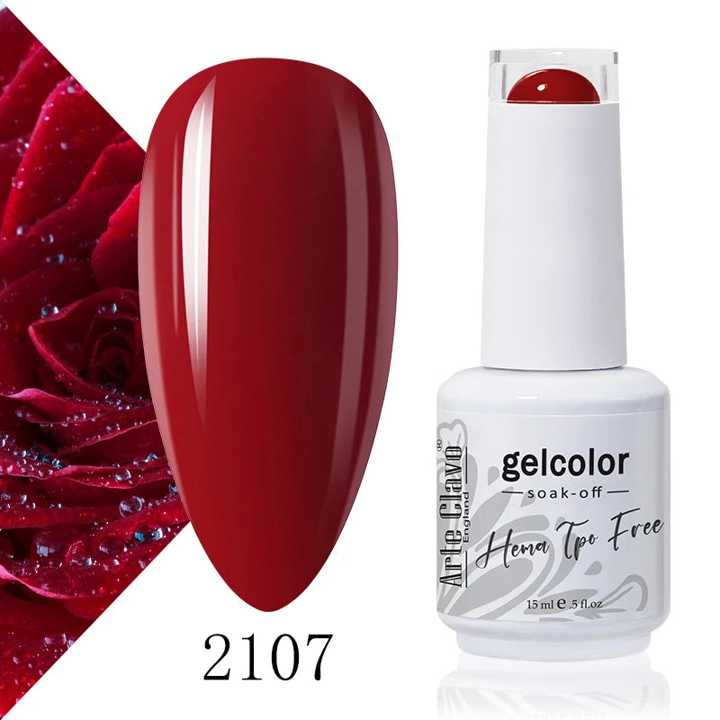 Arte Clavo Colourful Gel Nail Polish Art Varnishes Macaron Semi