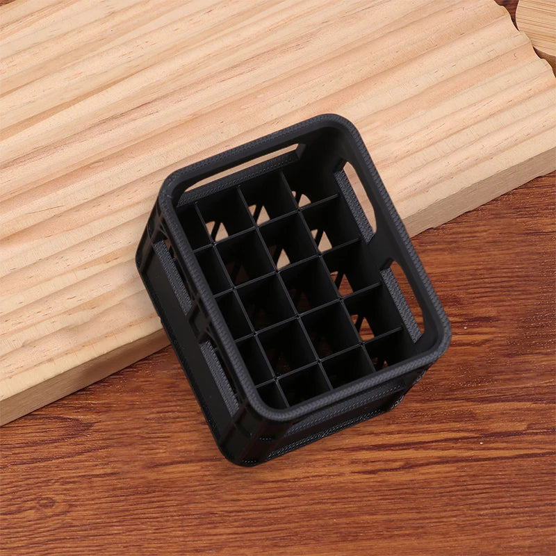 Basket DIY Beer Crate No 5 AA 3D Printed Battery Storage Box 7 AAA Qme black 20pcs AAA