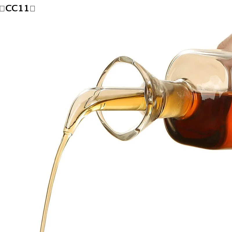 Borosilicate Glass Oil Pot Household Leak-proof Vinegar Pots Kitchen Qme