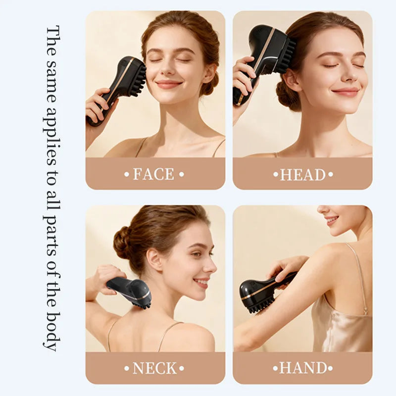 Electric Scalp Massager Comb Vibrating Hair Care Device Relaxing Head Qme