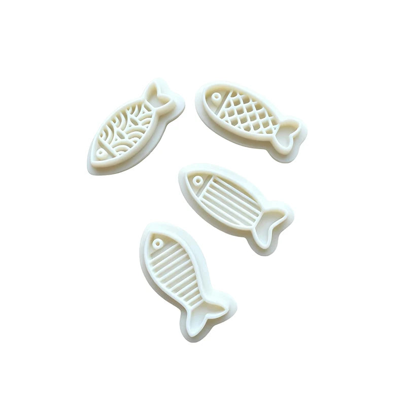Creative Fish Series Earrings Polymer Clay Cutter Cute Cartoon Pottery Mold DIY Jewelry Pendant Shape Pressed Clay Tools Qme