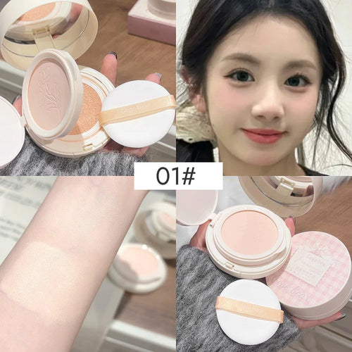 1 Double Layer Powder Cushion Clear Natural Lasting Brightening Gege Qme