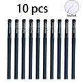 Gel Pens,10 Pcs 0.5mm Black Ink Pens Fine Point Smooth Writing Pens, for Journaling Note Taking, Office School Supplies Qme 10 pcs black