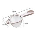 Fine Mesh Strainer Handle Nylon Ultra Handheld Kitchen Sieve Small Qme C