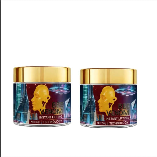 Bee Venom Instant Lifting Cream with Retinol & Arbutin - Moisturizing & Firming Face Cream for Confident, Soft Skin Qme PURPLE 50g
