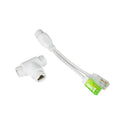 1PCS Standard POE Splitter Power Supply Module Power Separator Cable Combiner POE Splitter 1 to 2 POE Separation Qme White