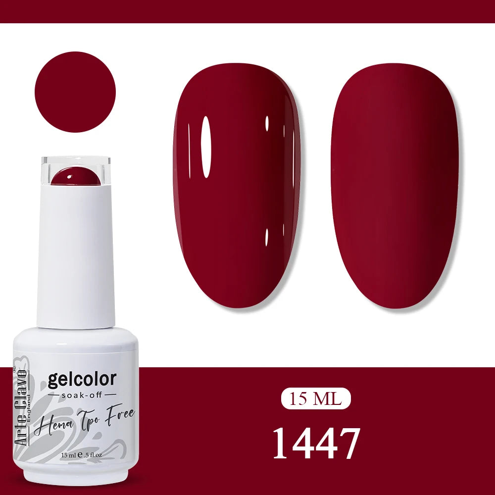 Arte Clavo Glitter Gel Nail Polish HEMA TPO Sliver Champagne